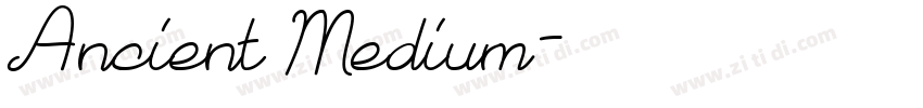 Ancient Medium字体转换